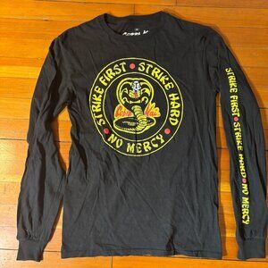 Cobra Kai Mens Long Sleeved Black tee